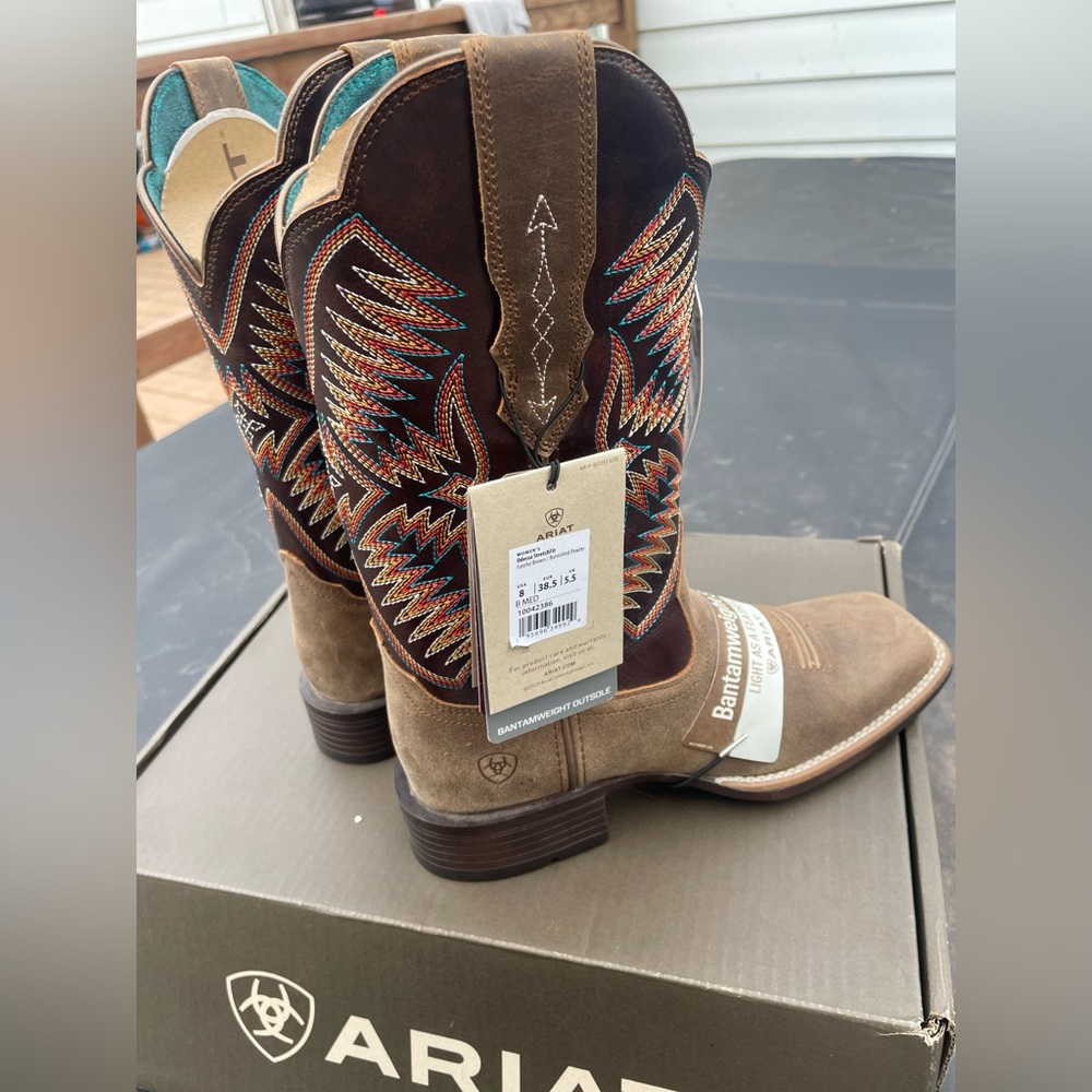 Ariat Women's Odessa StretchFit Western Boot - Brown - Picture 4 of 11